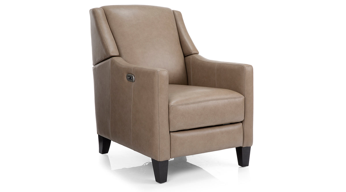 3053 Leather Push Back Recliner